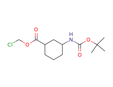 chloromethyl-N-t-butyloxycarbonyl-3-amino-cyclohexanecarboxylate