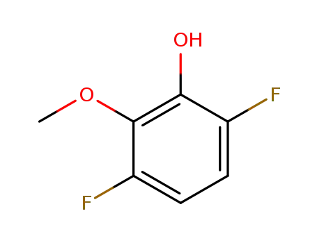 Molecular Structure of 75626-22-1 (Phenol,  3,6-difluoro-2-methoxy-)