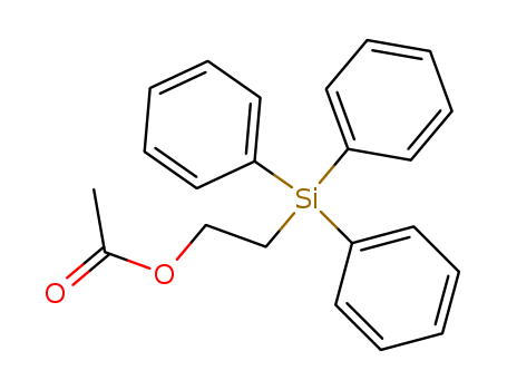 Ethanol, 2-(triphenylsilyl)-, acetate