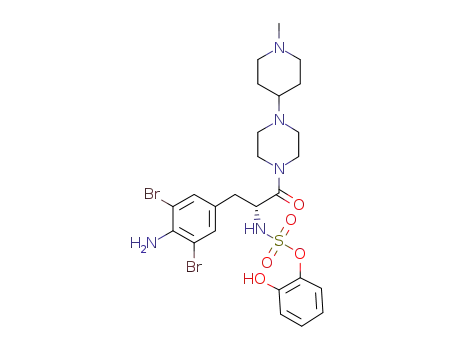 1-[4-amino-3,5-dibromo-N-(2-hydroxyphenoxysulfonyl)-D-phenylalanyl]-4-(1-methyl-4-piperidinyl)piperazine