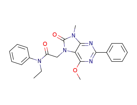 N-ethyl-8,9-dihydro-6-methoxy-9-methyl-8-oxo-2-phenyl-N-phenyl-7H-purin-7-acetamide