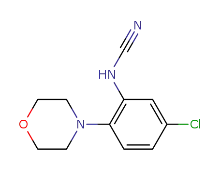 N-(5-chloro-2-morpholinophenyl)cyanamide