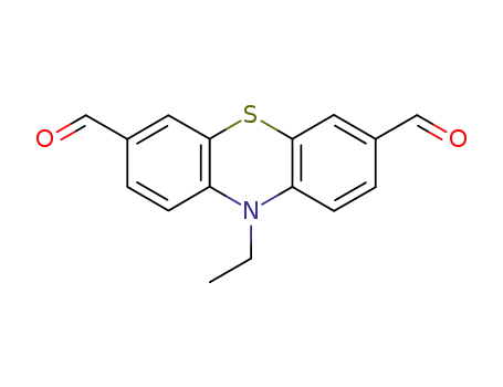 Molecular Structure of 204977-17-3 (10-ethyl-10H-phenothiazine-3,7-dicarboxaldehyde)