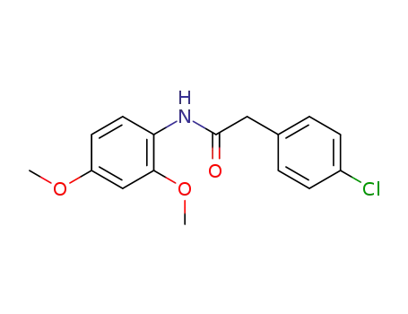Molecular Structure of 184837-36-3 (2-(4-chlorophenyl)-N-(2,4-dimethoxyphenyl)acetamide)