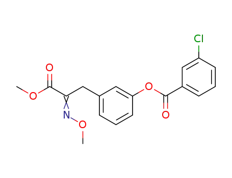 Benzenepropanoic acid, 3-[(3-chlorobenzoyl)oxy]-a-(methoxyimino)-,
methyl ester