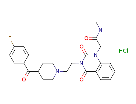 2-[3-{2-[4-(4-Fluorobenzoyl)-1-piperidinyl]ethyl}-2,4-dioxo-3,4-dihydro-1(2H)-quinazolinyl]-N,N-dimethylacetamide hydrochloride