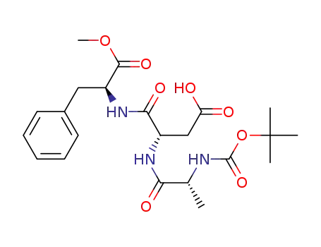 Molecular Structure of 104055-10-9 (N-t-butoxycarbonyl-D-alanyl-α-L-aspartyl-L-phenylalanine methyl ester)