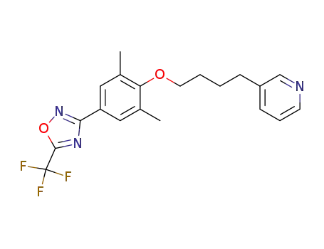3-[4-[4-(5-trifluoromethyl-1,2,4-oxadiazol-3-yl)-2,6-dimethylphenoxy]-butyl]-pyridine