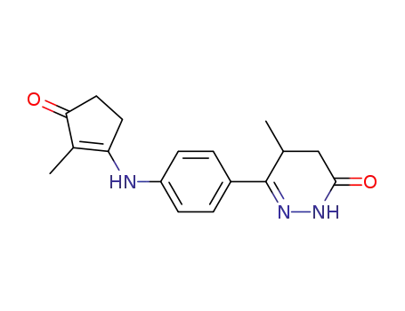 4,5-ジヒドロ-5-メチル-6-[4-[(2-メチル-3-オキソ-1-シクロペンテニル)アミノ]フェニル]ピリダジン-3(2H)-オン