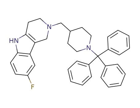 1-Trityl-4-(8-fluoro-1,2,3,4-tetrahydro-5H-pyrido[4,3-b]indol-2-ylmethyl)piperidine
