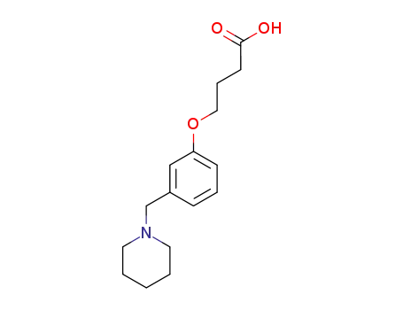 4-[3-(1-piperidinylmethyl)phenoxy]butanoic acid