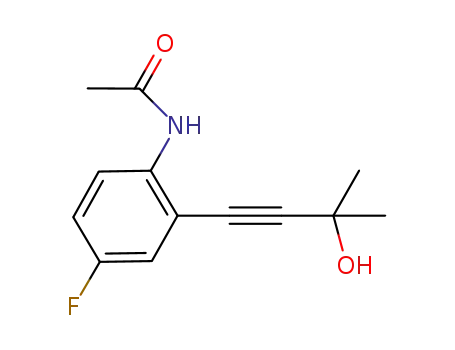 Acetamide, N-[4-fluoro-2-(3-hydroxy-3-methyl-1-butynyl)phenyl]-