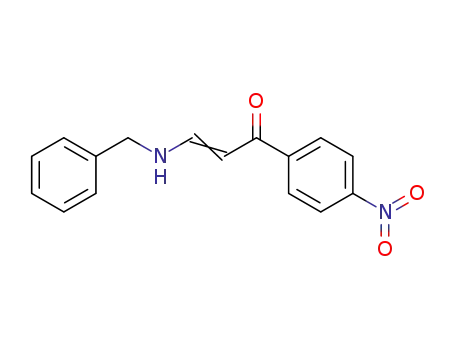 2-Propen-1-one, 1-(4-nitrophenyl)-3-[(phenylmethyl)amino]-