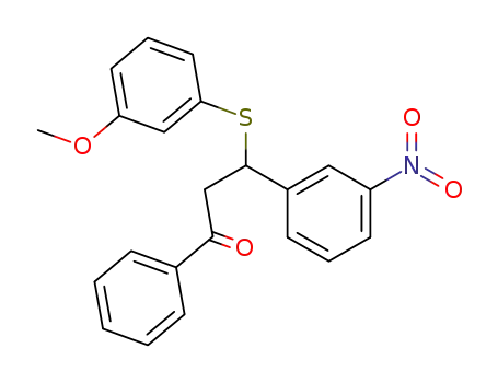 1-Propanone, 3-[(3-methoxyphenyl)thio]-3-(3-nitrophenyl)-1-phenyl-