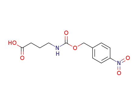 Molecular Structure of 63216-42-2 (Butanoic acid, 4-[[[(4-nitrophenyl)methoxy]carbonyl]amino]-)
