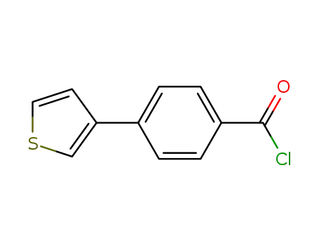 Molecular Structure of 181132-79-6 (4-THIEN-3-YLBENZOYL CHLORIDE)
