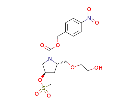 (2S,4R)-2-(2-hydroxyethyloxymethyl)-4-methanesulfonyloxy-1-(4-nitrobenzyloxycarbonyl)pyrrolidine