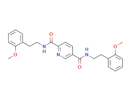 Molecular Structure of 117517-33-6 (N,N'-Bis(2-(2-methoxyphenyl)ethyl)-pyridine-2,5-dicarboxylic acid amide)