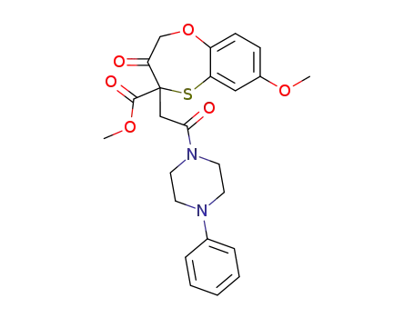 methyl 7-methoxy-3-oxo-4-[2-oxo-2-(4-phenylpiperazin-1-yl)-ethyl]-3,4-dihydro-2H-1,5-benzoxathiepin-4-carboxylate