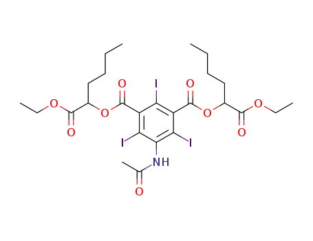 Bis-[1-(ethoxycarbonyl)pentyl]2,4,6-triiodo-5-acetylamino-isophthalate