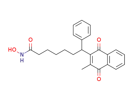 Molecular Structure of 183965-51-7 (7-(3-Methyl-1,4-naphthoquinon-2-yl)-7-phenylheptanohydroxamic acid)