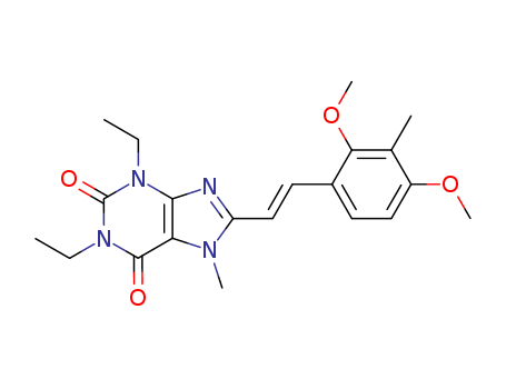 (E)-1,3-DIETHYL-8-(2,4-DIMETHOXY-3-METHYLSTYRYL)-7-METHYLXANTHINECAS