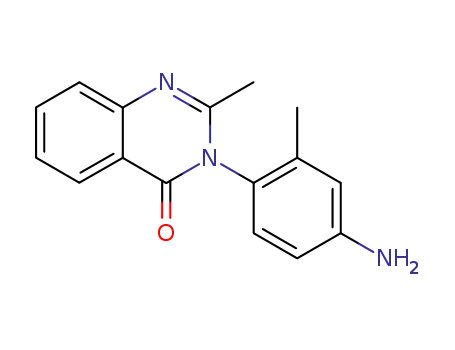 Molecular Structure of 4309-28-8 (4(3H)-Quinazolinone, 3-(4-amino-2-methylphenyl)-2-methyl-)