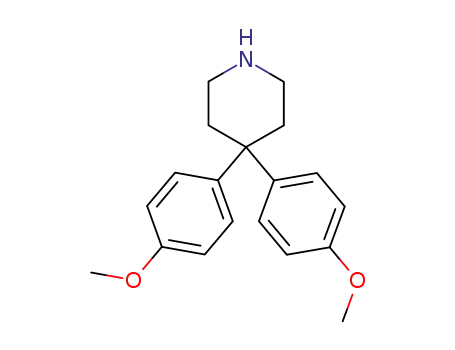 Molecular Structure of 99408-36-3 (4,4-BIS(4-METHOXYPHENYL)PIPERIDINE)