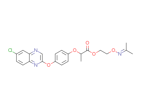 Propanoic acid,2-[4-[(6-chloro-2-quinoxalinyl)oxy]phenoxy]-,2-[[(1-methylethylidene)amino]oxy]ethyl ester, (2R)-