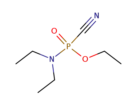 Molecular Structure of 63815-60-1 (ethyl diethylphosphoramidocyanidate)