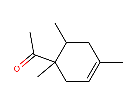 Molecular Structure of 106265-48-9 (Ethanone, 1-(1,4,6-trimethyl-3-cyclohexen-1-yl)-)