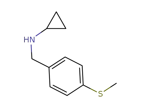 N-[(4-methylsulfanylphenyl)methyl]cyclopropanamine