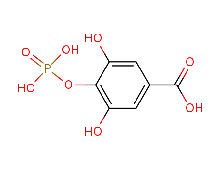 Molecular Structure of 25054-56-2 (Benzoic acid, 3,5-dihydroxy-4-(phosphonooxy)-)