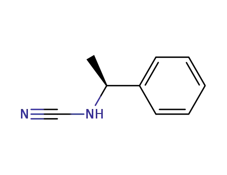 Molecular Structure of 122833-48-1 ((S)-1-Phenyl-ethyl-cyanamide)