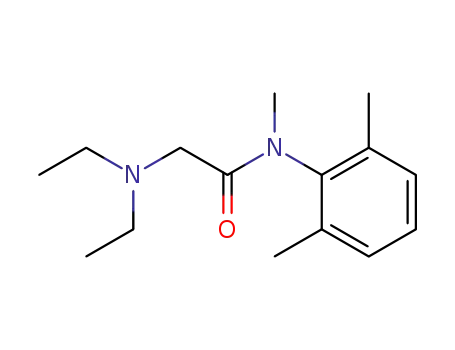 Molecular Structure of 31058-85-2 (2-(diethylamino)-N-(2,6-dimethylphenyl)-N-methylacetamide)