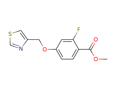 2-fluoro-4-(thiazol-4-ylmethoxy)-benzoic acid methyl ester