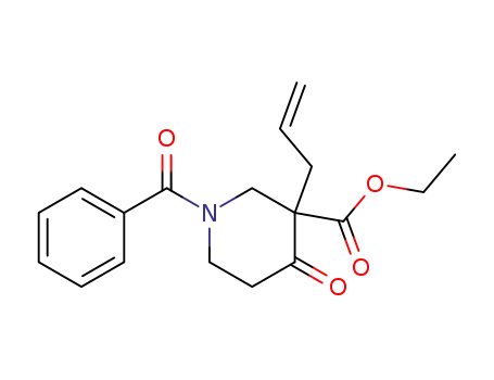 ethyl-1-benzoyl-4-oxo-3-(2-propenyl)-3-piperidine carboxylate