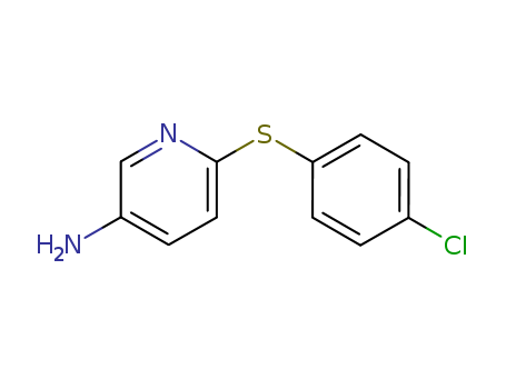 6-((4-Chlorophenyl)thio)pyridin-3-amine