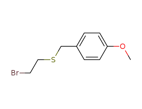 Molecular Structure of 188727-96-0 (Benzene, 1-[[(2-bromoethyl)thio]methyl]-4-methoxy-)