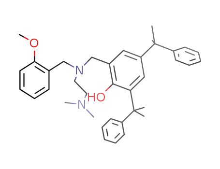 2-(N-(2-methoxybenzyl)-N-[2-(N,N-dimethyl)aminoethyl]aminomethyl)-4,6-dicumylphenol