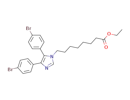 1H-Imidazole-1-octanoic acid, 4,5-bis(4-bromophenyl)-, ethyl ester