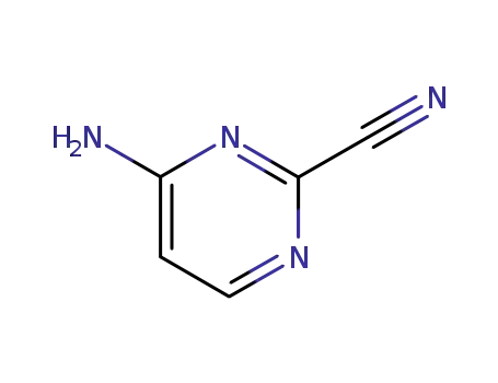 Molecular Structure of 245321-46-4 (2-Pyrimidinecarbonitrile, 4-amino- (9CI))