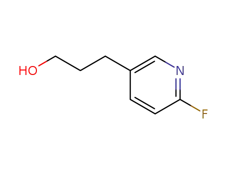Molecular Structure of 174523-84-3 (3-Pyridinepropanol,6-fluoro-(9CI))