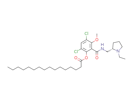 S-(-)-3,5-dichloro-2-palmitoyloxy-N[(1-ethyl-2-pyrrolidinyl)methyl]-6-methoxybenzamide