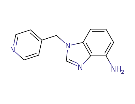 Molecular Structure of 915295-51-1 (1-(Pyridin-4-yl)methyl-1H-benzimidazol-4-ylamine)