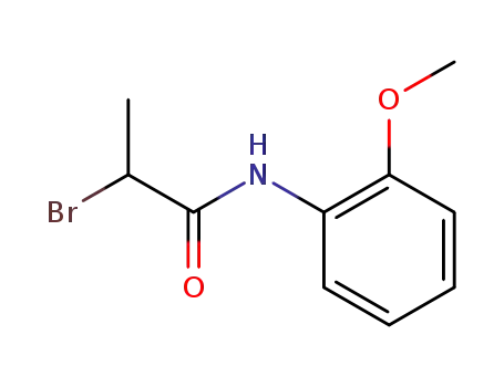 Molecular Structure of 3351-93-7 (2-BROMO-N-(2-METHOXYPHENYL)PROPANAMIDE)