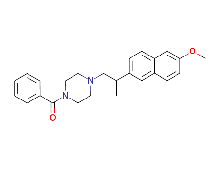 ((Benzoyl-4 piperazino)-2 methyl-1 ethyl)-2 methoxy-6 naphtalene [Fren ch]