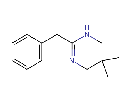 Pyrimidine, 1,4,5,6-tetrahydro-5,5-dimethyl-2-(phenylmethyl)-