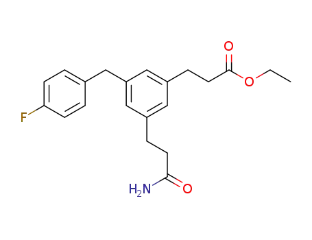 ethyl 3-(2-carbamoylethyl)-5-[(4-fluorophenyl)methyl]-benzenepropanoate