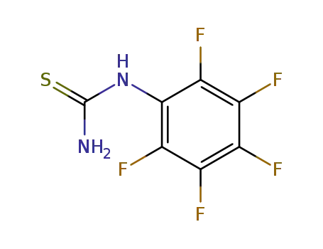 Molecular Structure of 715-60-6 (1-PENTAFLUOROPHENYL-2-THIOUREA)